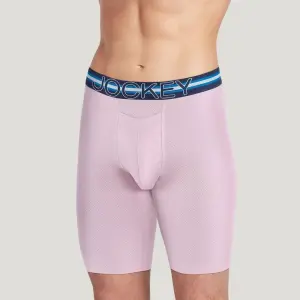 Jockey Sport Stability Pouch Microfiber 11" Quad Short (Smoky Purple)