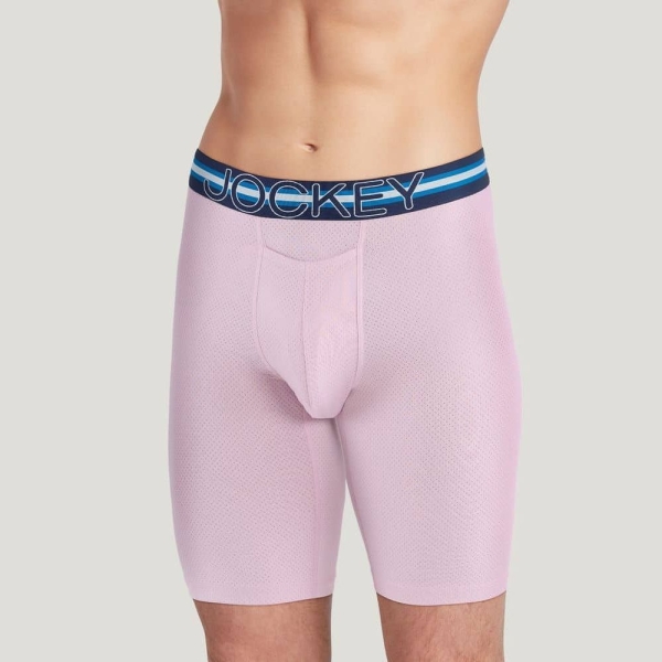 Jockey Sport Stability Pouch Microfiber 11" Quad Short (Smoky Purple)