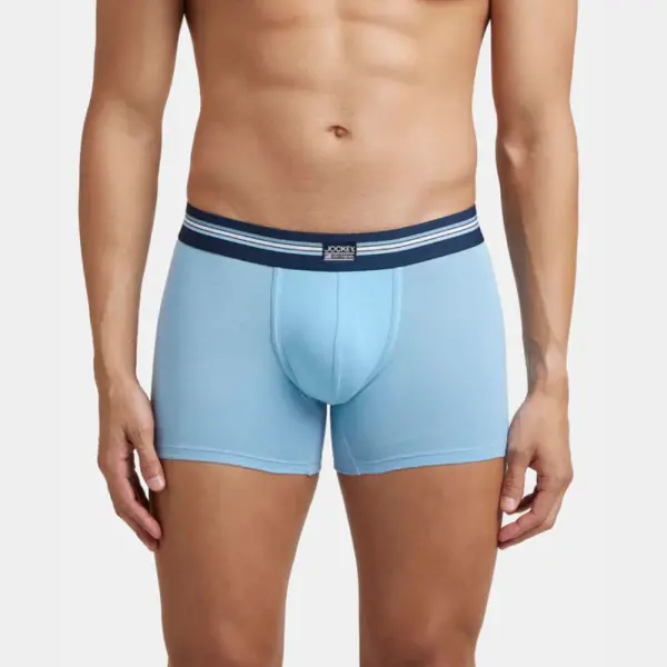 Jockey (UI21) Pack of 2 Super Combed Cotton Elastane Stretch Printed Trunk (Dusk Blue Print) - Image 4