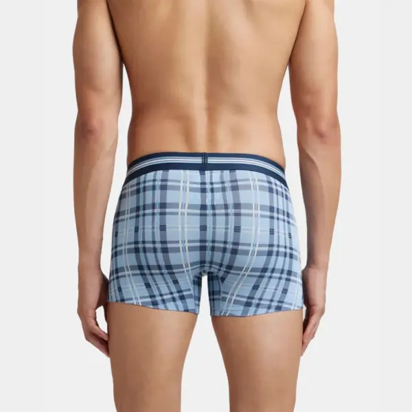 Jockey (UI21) Pack of 2 Super Combed Cotton Elastane Stretch Printed Trunk (Dusk Blue Print) - Image 3