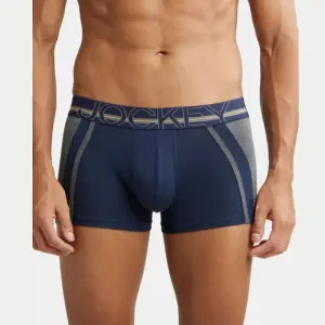 Jockey US21 Super Combed Cotton Elastane Stretch Solid Trunk (Navy)