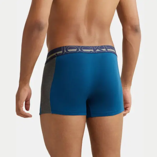 Jockey US21 Super Combed Cotton Elastane Stretch Solid Trunk (Poisedon) - Image 4