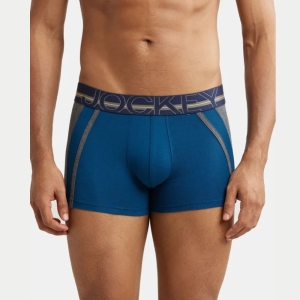 Jockey US21 Super Combed Cotton Elastane Stretch Solid Trunk (Poisedon)