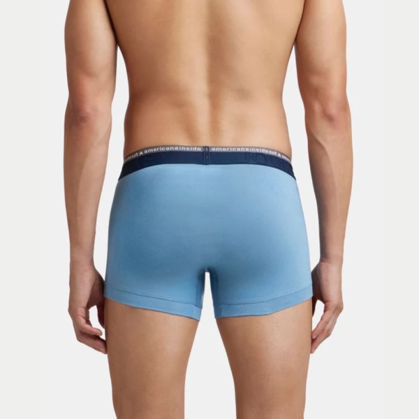Jockey US60 Super Combed Cotton Elastane Stretch Solid Trunk (Blue Heaven) - Image 4