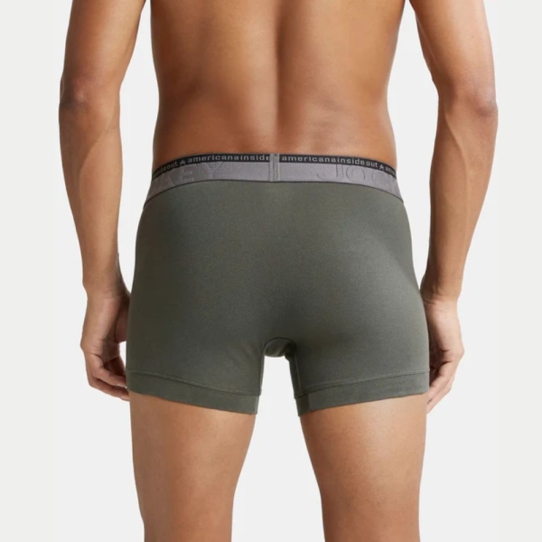 jockey us60 super combed cotton elastane stretch solid trunk deep olive 1