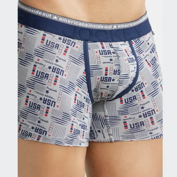 Jockey US63 Supper Combed Cotton Elastane Stretch Printed Trunk (Nickle) - Image 2