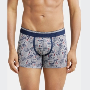 Jockey US63 Supper Combed Cotton Elastane Stretch Printed Trunk (Nickle)