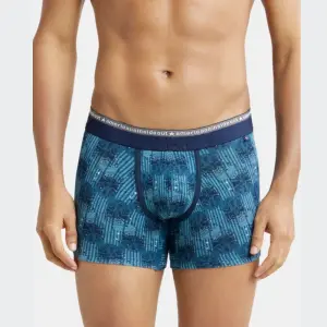 Jockey US63 Supper Combed Cotton Elastane Stretch Printed Trunk (Seaport Teal)