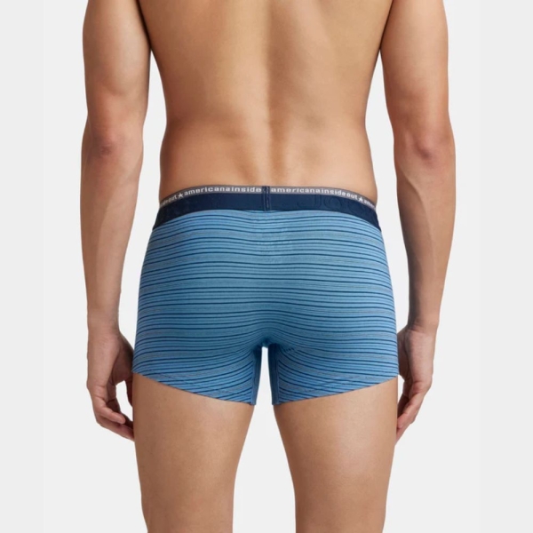 Jockey US68 Super Combed Cotton Elastane Stretch Stripe Trunk (Blue Heaven) - Image 4