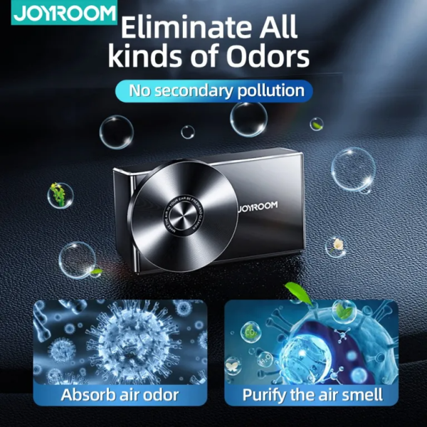 JOYROOM JR-CP006 Solar Fragrance Machine Record Shape Car Metal Aromatherapy Diffuser Perfume Air Freshener - Image 2