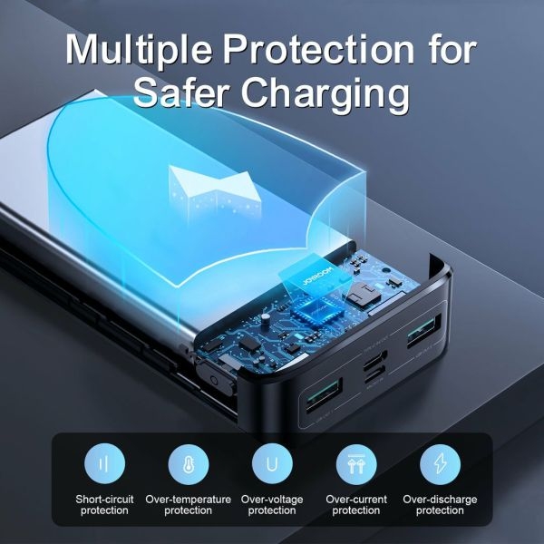 Joyroom JR-QP192 20,000mah 22.5W fast charging powerbank with LCD display - Image 4