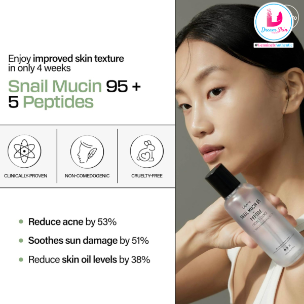 JUMISO Snail Mucin 95 + Peptide Facial Essence [140ml] By Dream Skin Nepal - Image 2