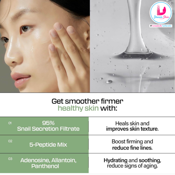 JUMISO Snail Mucin 95 + Peptide Facial Essence [140ml] By Dream Skin Nepal - Image 5