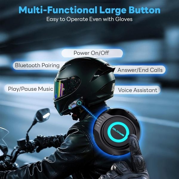 K09 Motorcycle Helmet Earphone 500M Intercom Headphones FM Radio Music Sharing Sports Wireless Helmet Headsets for Motorcycle - Image 2