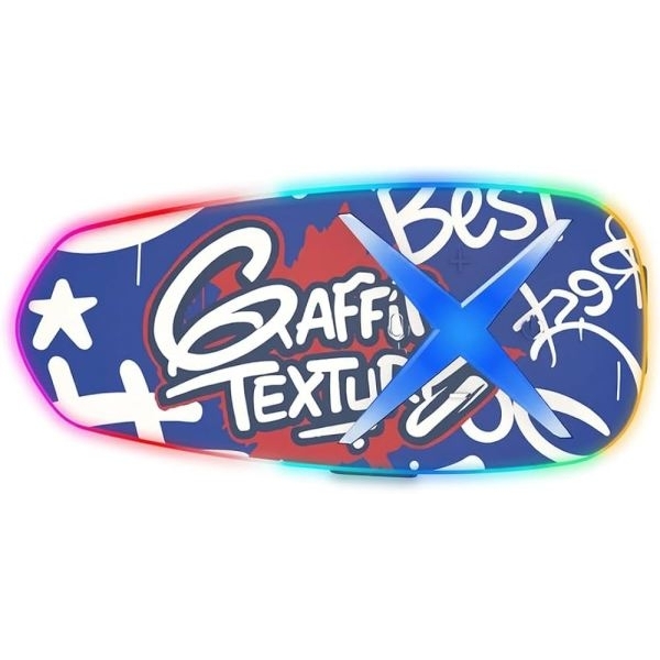 K15 Trendy Graffiti Motorcycle Headset BT 6.0 | Speaker Voice Control Removable Charging Clip - Image 4