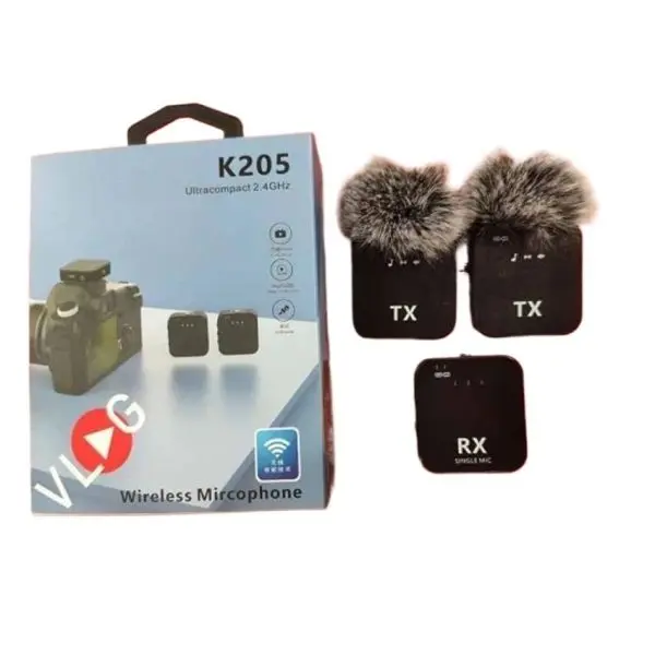 K205 Dual Wireless Microphone With Noise Reduction - Image 5