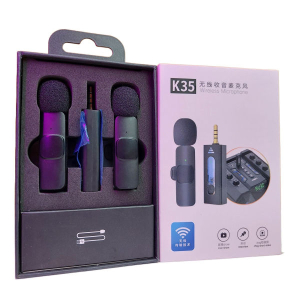 K35 Dual Wireless Microphone For 3.5mm Supported Devices
