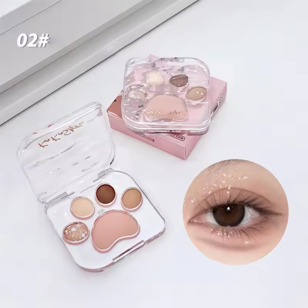 Ka Ka Show Cat Paw 5 Colors Eye Shadow Palette - Image 2