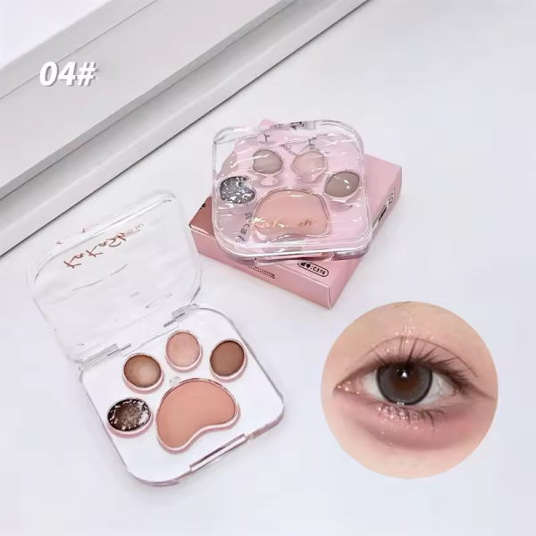 Ka Ka Show Cat Paw 5 Colors Eye Shadow Palette - Image 3