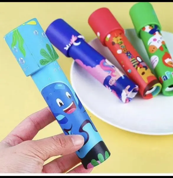 Kaleidoscope Rotating Children Science Experiment Toy Parent Child Interactive Educational Toys Kids Magical Change Gift 1 Pcs