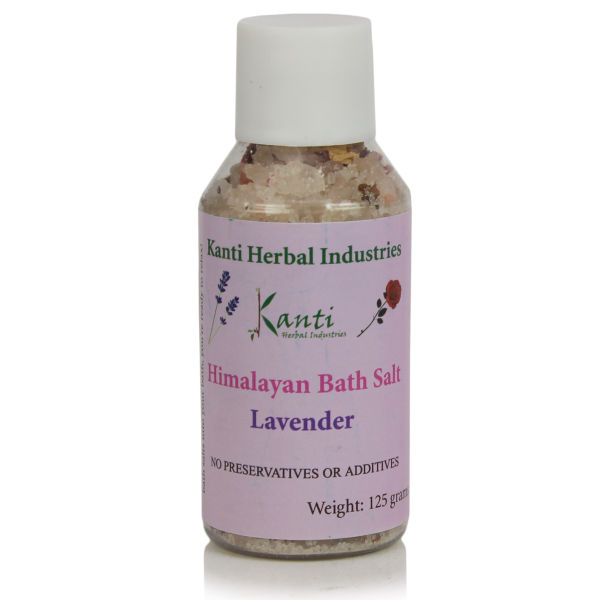 Kanti Herbal Himalayan Bath Salt Lavender - 125gms - Image 2