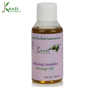 Kanti Herbal Relaxing Lavender Massage Oil - 100 ml