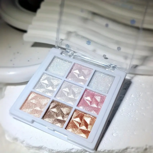 Kapeine 9 Colors Full Glitter Diamond Snowflake Eyeshadow Palette