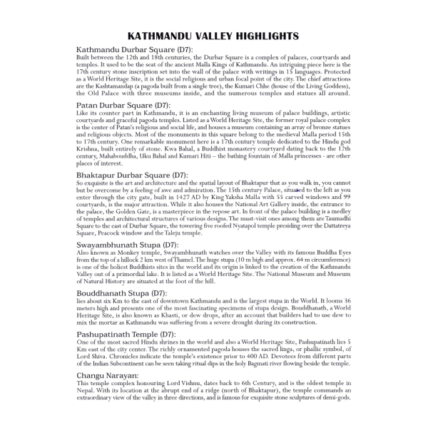 Kathmandu to Pokhara & Chitwan Info 1