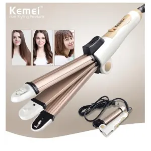 KEMEI KM-8851 3 in 1 Hair Styler, Straightener, Curler & Crimper