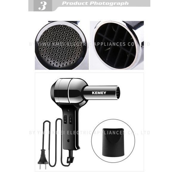 KEMEY KM-9841 Hairdresser Dedicated High-Power Hair Dryer 4000W Household Hair Dryer - Image 3