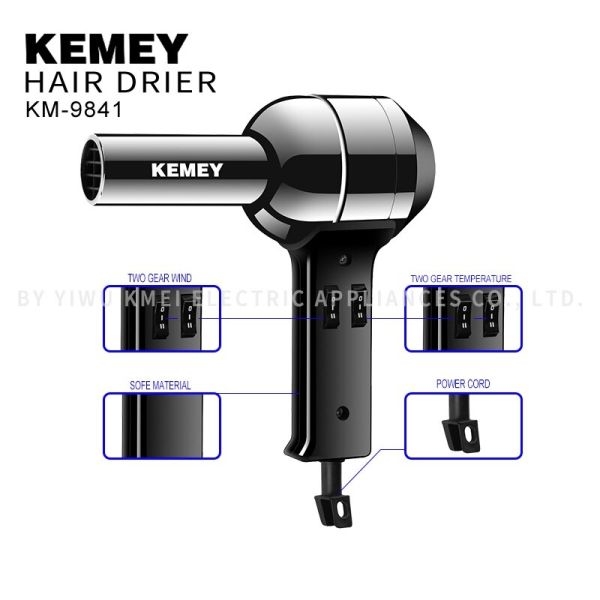 KEMEY KM-9841 Hairdresser Dedicated High-Power Hair Dryer 4000W Household Hair Dryer - Image 2