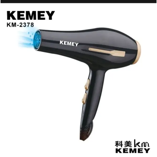 Kemey Professional Hair Dryer KM-8523 3500W Foldable Anti-Scald 2-Speed 2-Heat Settings - Image 2
