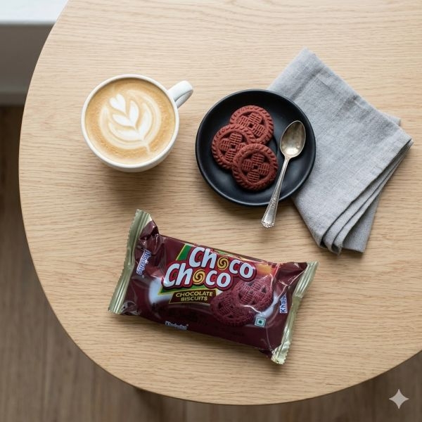 Khajurico Choco Choco Biscuit 25g | Crispy Chocolate Snack | Crunchy Sweet Treat for Kids & Tea Time (Pack of 12) - Image 5