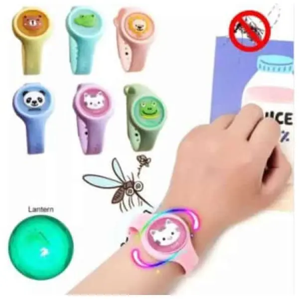 Kids Mosquito Repellent Watch With Led Lights, Lightweight Natural Mosquito Repellent Bracelet - Image 2