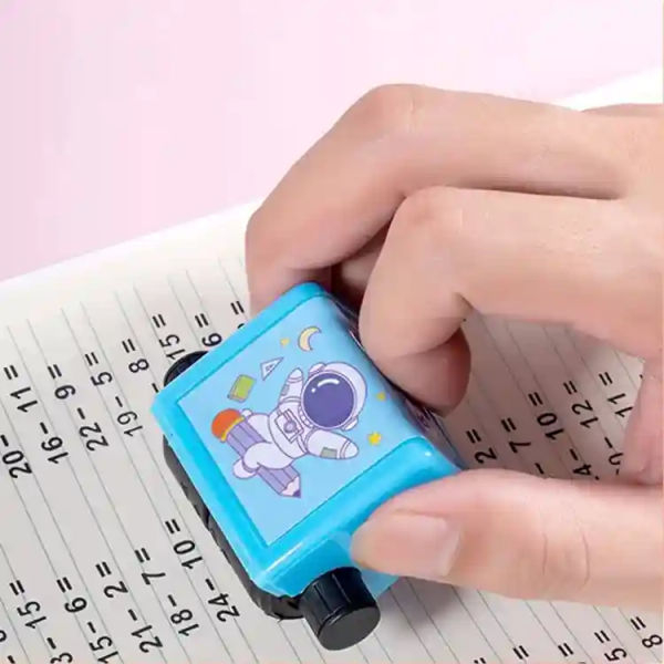 Kids Roller Digital Teaching Math Plus Minus Stamp for Kids Digital Ink Stamp (Free Ink Include) - Image 3