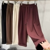 Kind Of Velvet Free Size Pant. Front Knot And Full Elastic For Adjustment. Cross Pocket Inhance.