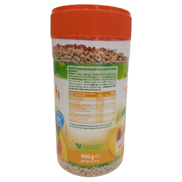 KING GEORGE Instant Tea Drink (Peach) (400g) | Makes Up to 4L - Image 2