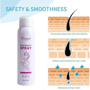 Kingyes Silky Beauty Painless Hair Removal Spray For Men & Women 150ML