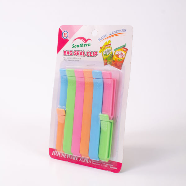 Kitchen Storage Clips For Packet Sealing Reusable Vacuum Sealer For Plastic Pouch Food Packet Sealer Multipurpose Food Snack Bag Clip Multicolor Set - Image 2