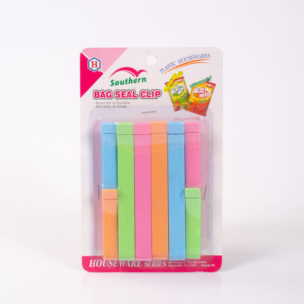 Kitchen Storage Clips For Packet Sealing Reusable Vacuum Sealer For Plastic Pouch Food Packet Sealer Multipurpose Food Snack Bag Clip Multicolor Set