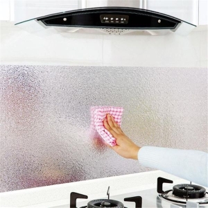 Kitchen Waterproof Sticker Aluminum Foil Kitchen Kitchen Stove Cabinet Sticker Self Adhesive Wallpaper DIY Wall Stickers