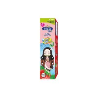KODOMO Children's Toothpaste Kodomo Super Guard Fluoride 1000 ppm Cream (Strawberry Fresh Mint Flavor) 65 g. Pack Of 2