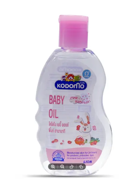 KODOMO PINK HANABAKI MOISTURIZING BABY OIL 50ML