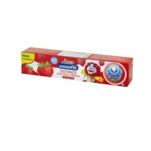 Kodomo Xylitol Plus Ultra Shield Formula Cream Toothpaste Strawberry, 65g Pack Of 2