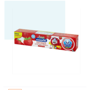 Kodomo Xylitol Plus Ultra Shield Formula Cream Toothpaste Strawberry, 65g Pack Of 2