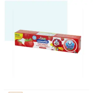 Kodomo Xylitol Plus Ultra Shield Formula Cream Toothpaste Strawberry, 65g Pack Of 2