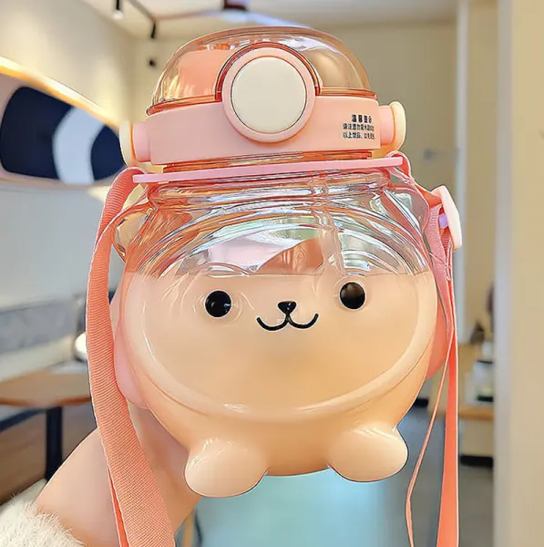 KOJA 1000ML Big Belly Cup Cute Bear Water Bottle Kids Sports Kettle - Image 4