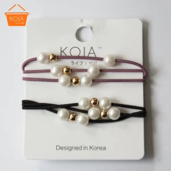 KOJA 2pcs set Hair Tie for Women Tie Up Hair Rubber Band For Hair Beauty - Image 2