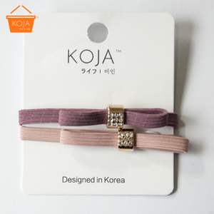 KOJA 2pcs set Hair Tie for Women Tie Up Hair Rubber Band For Hair Beauty