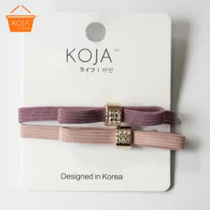 KOJA 2pcs set Hair Tie for Women Tie Up Hair Rubber Band For Hair Beauty